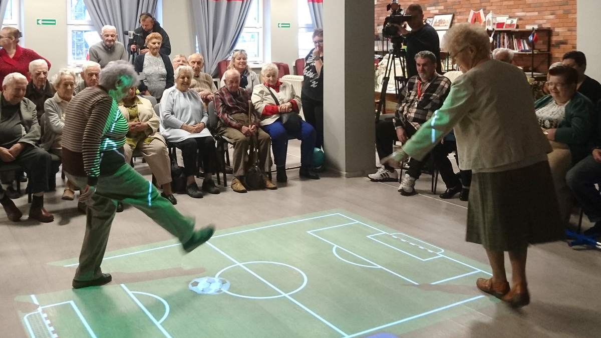 Terapia con suelo interactivo